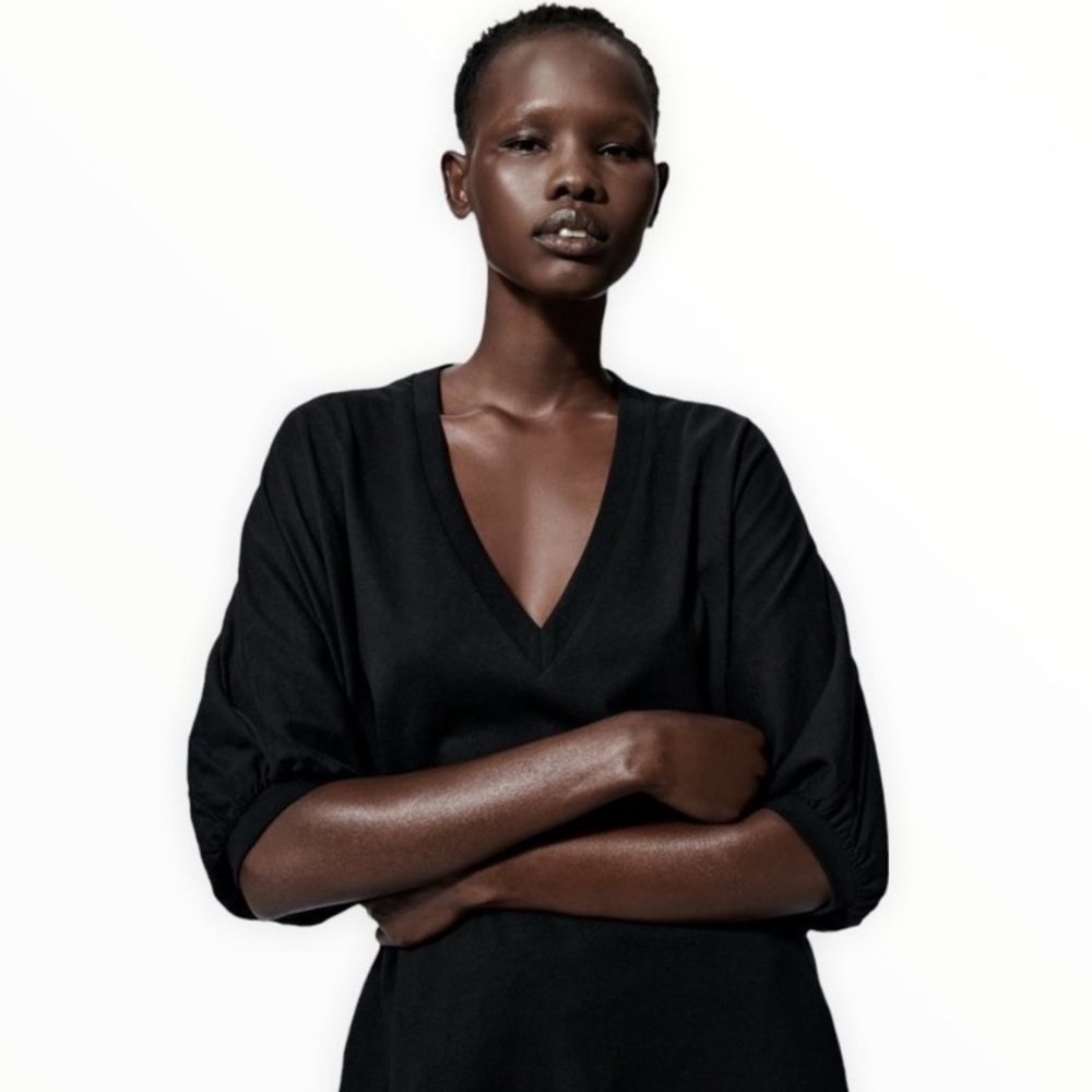 Zara Black Cocoon Dress
